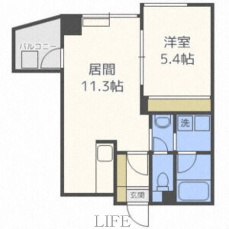 サムティ学園前の物件間取画像